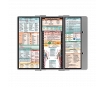 WhiteCoat Clipboard® Trifold - Silver Physical Therapy Edition